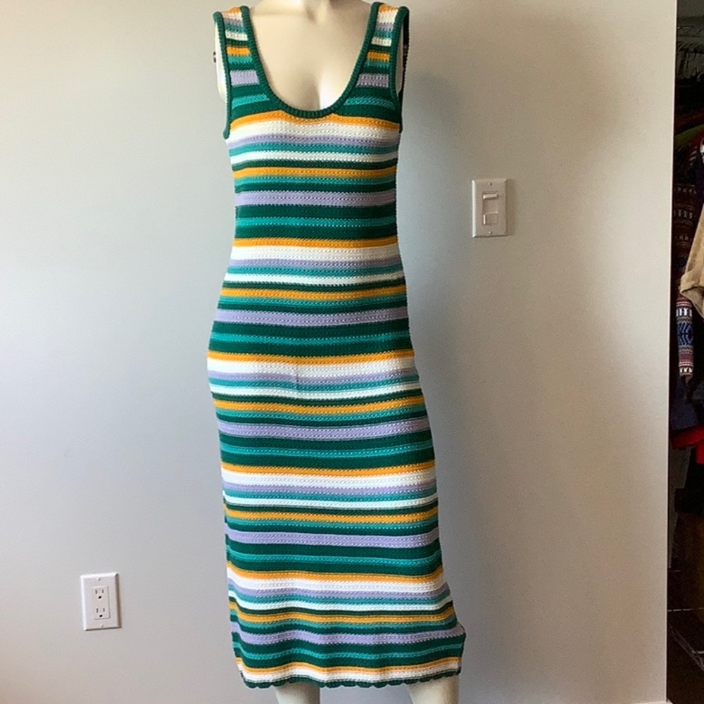 Roots Crochet Tank Dress